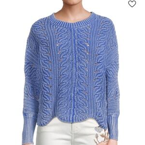 Driftwood scallop Knit Sweater